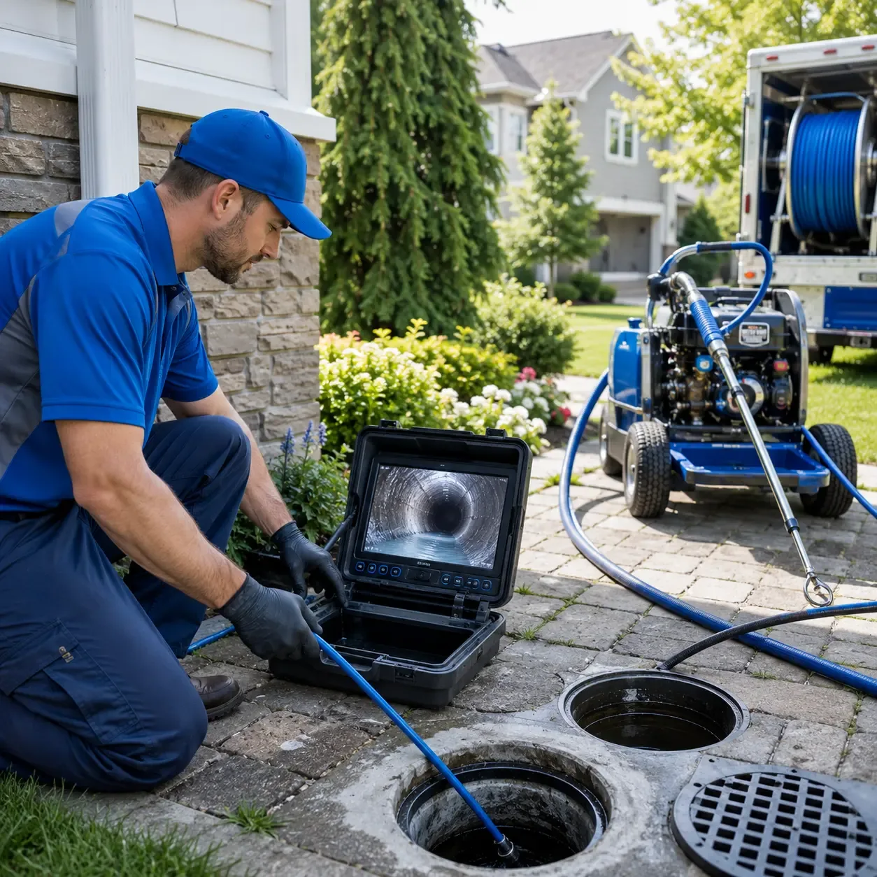 Outdoor drain cleaning professionals serving Brownstown, IL
