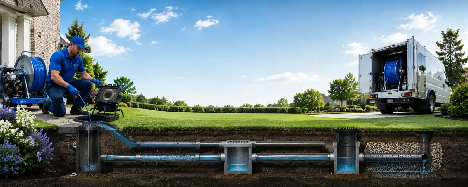 Outdoor drain cleaning information for Brownstown, IL